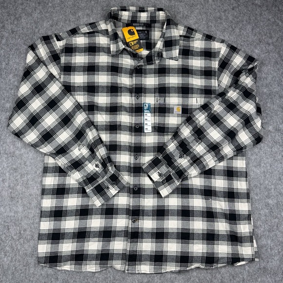 Carhartt Other - Carhartt Rugged Flex Loose Fit Flannel Mens XXL Long Sleeve Shirt TW5945-M